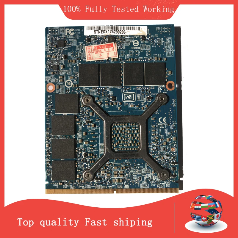 Новая графическая видеокарта GTX880M GTX 880M N15E-GX-A2 DDR5 8 ГБ для ноутбука DELL M17X R4 R5 M18X R2 R3