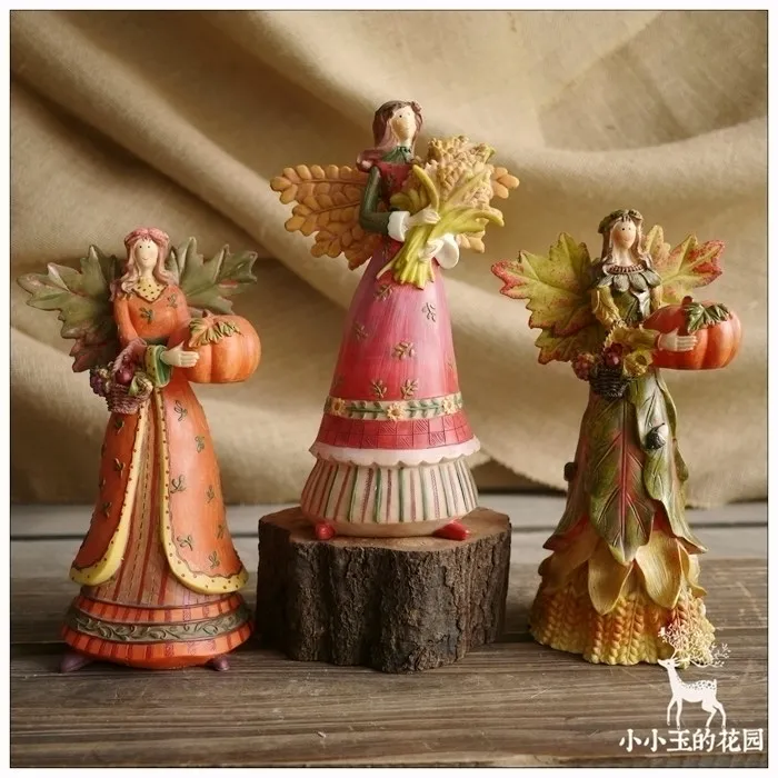 

3PCS/SET FLOWER FAIRY AMERICAN GARDEN COURTYARD ROOM PASTORAL STYLE DECORATION CHILDREN'S GIFT