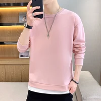 hoodies sports sweatshirt mens cotton fashion spring pure color loose go around jumper streetwear college hip hop new arrivals