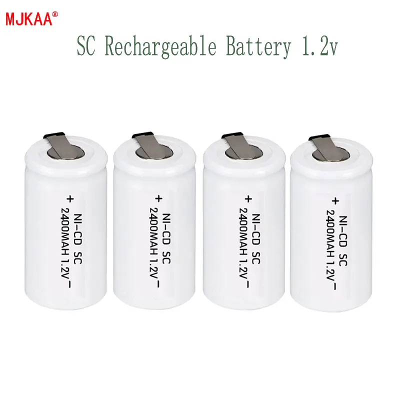 14 шт Sub SC 22420 1,2 V батареи 2400mAh 22*22*42 Ni-CD батареи с удлинителем, обработанные в инструменты батареи