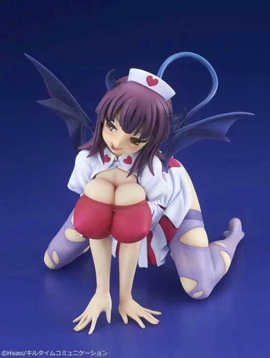Новое поступление 15 см сексуальные колени Q-Six Kenketsu Akuma Akane Black Devil Ver. Аниме ПВХ