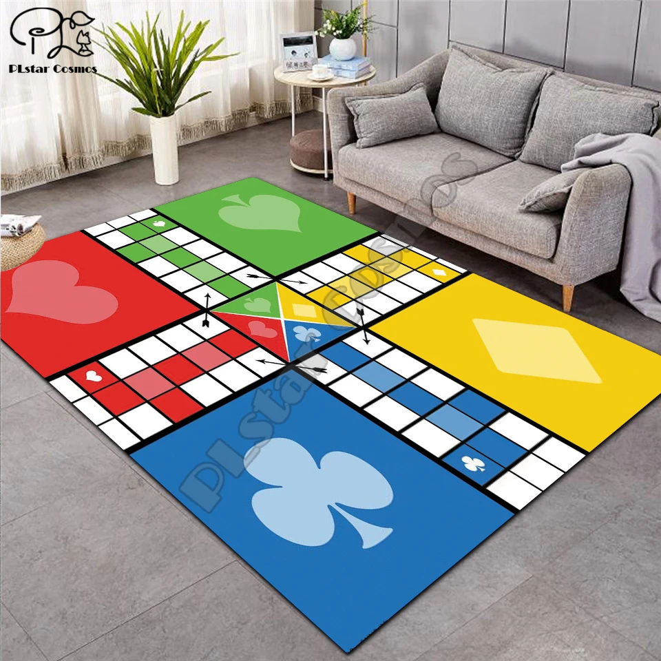 Fantasy fairy Cartoon Kids Play Mat Board Game Large Carpet for Living Room Planet Rugs Maze princess castle style-3 | Дом и сад