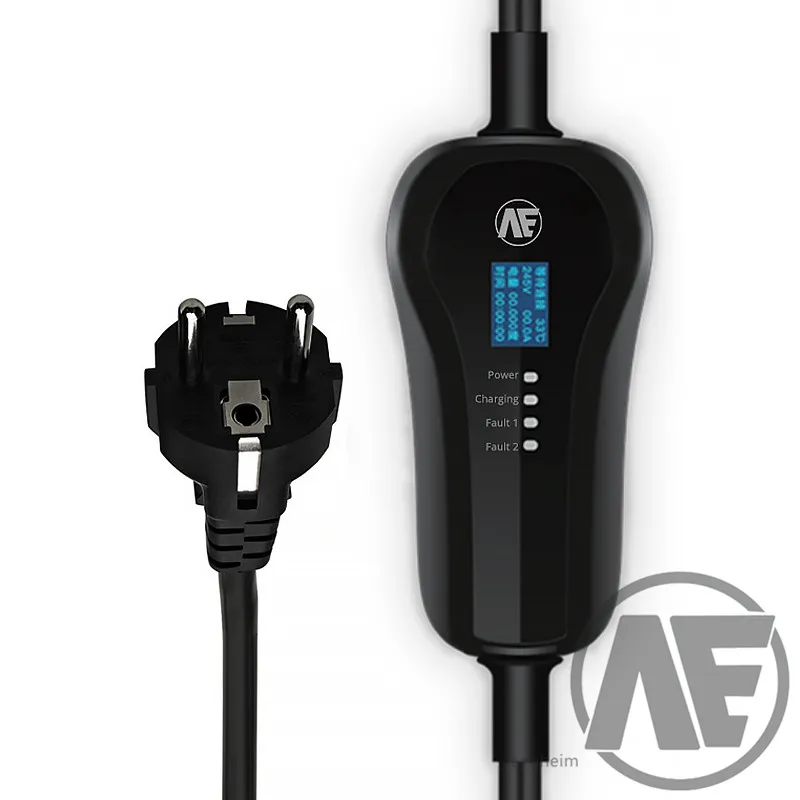 j1772 EVSE электрическое автомобильное зарядное устройство ev Уровень 2/AC 220-280 В 16A Тип 2 SAE J1772plug зарядное устройство с входом в розетку ЕС