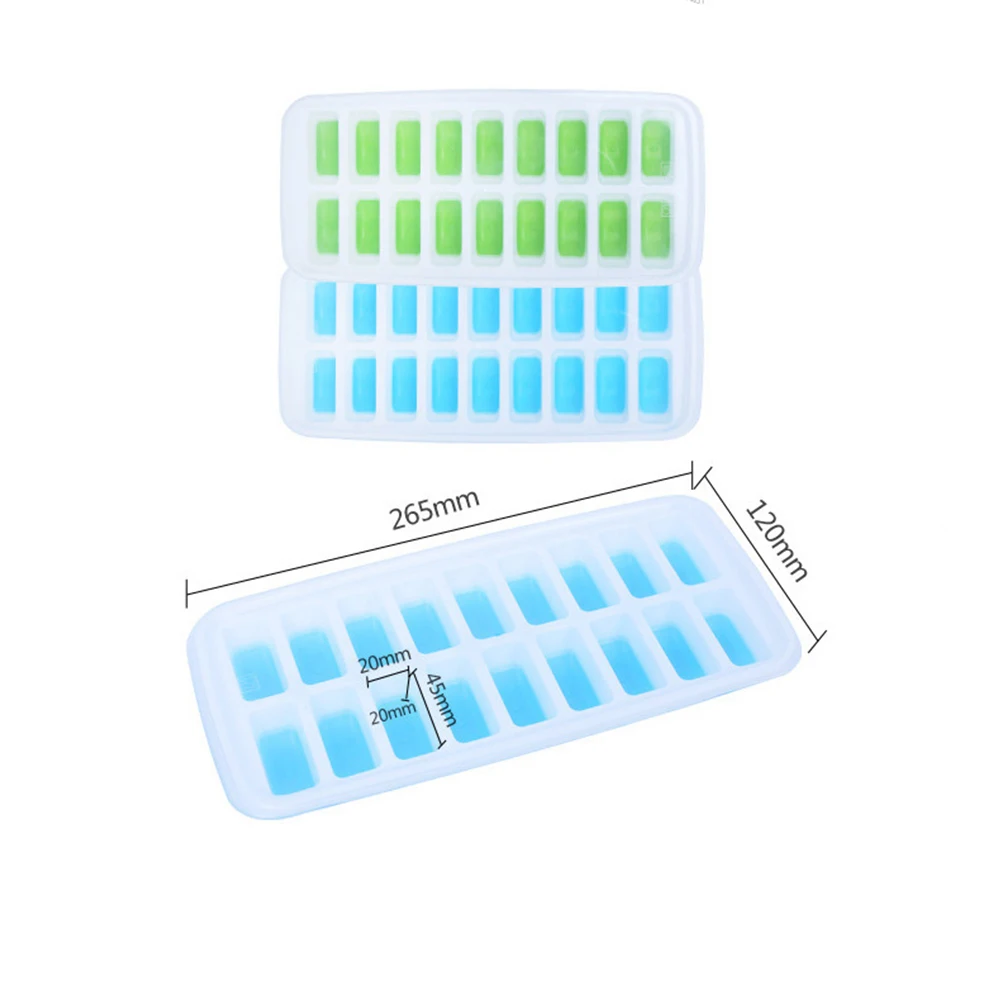 14 лотков для кубиков льда квадратная силиконовая форма лоток морозильная камера