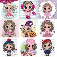 5d diamond painting cartoon cute little girl llustration cross stitch kits embroidery baby childrens room home decor gifts