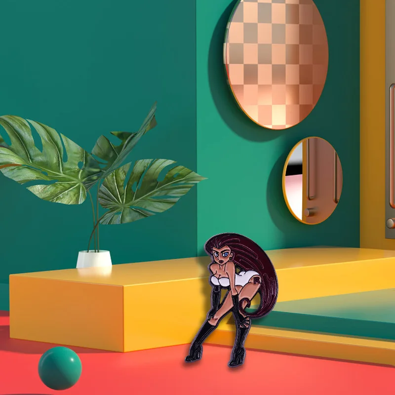 Команда ракета Джесси Карманный Монстр Эмаль Булавка Джеймс и мейт пытается