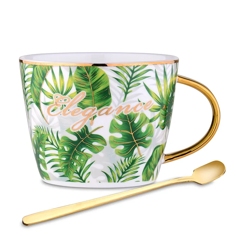 

Nordic fresh idyllic creative turtle back bamboo mug office coffee cup bone porcelain mug
