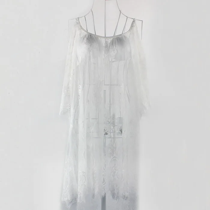 Повседневное белое сексуальное модное винтажное хиппи в стиле бохо кружевное