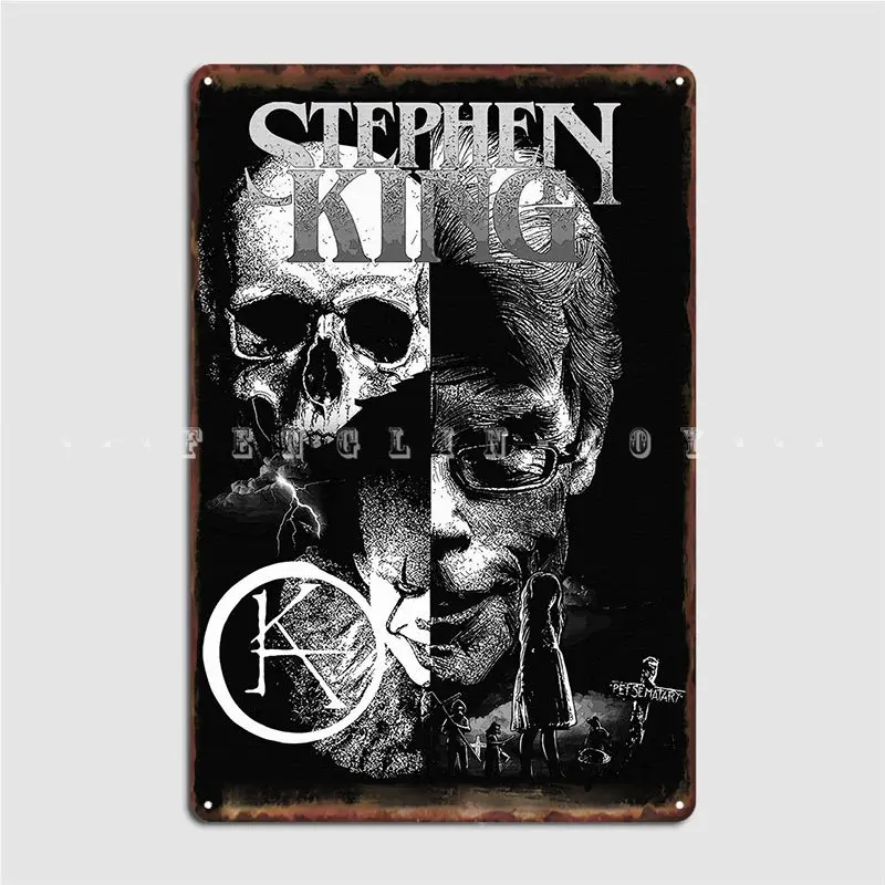 

Плакат Stephen King, металлический плакат, кинотеатр, гостиная, паб, гараж, печать, украшение для гаража, жестяные плакаты с вывесками