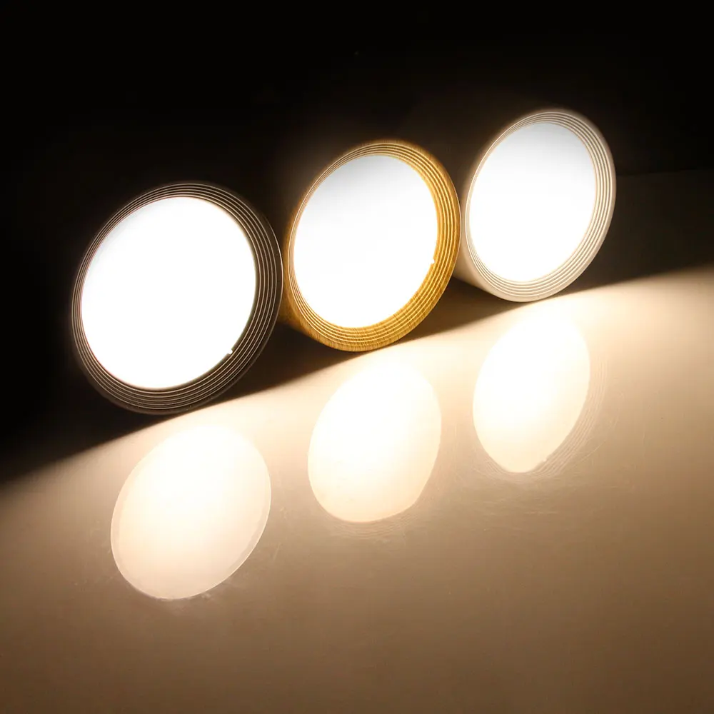 Luz descendente LED montada en superficie, lámparas de techo de 12W y 5W, focos Led regulables de 220V y 110V, accesorios de luz de techo con unidad LED