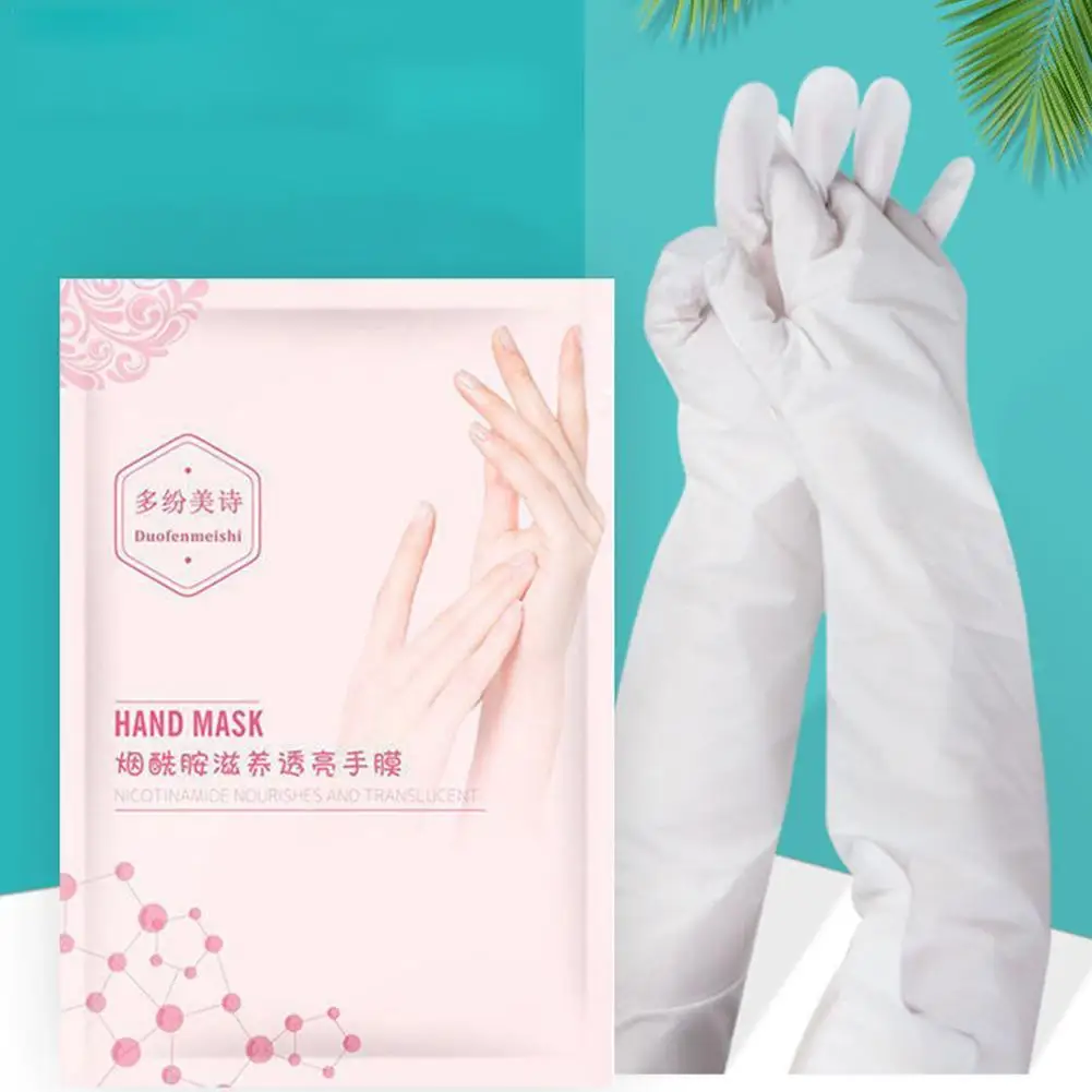 

Removal Exfoliating Calluses Long Foot Mask Nicotinamide Whitening Moisturizing Anti-Aging Mask Serum Gloves Skin Care Pairs