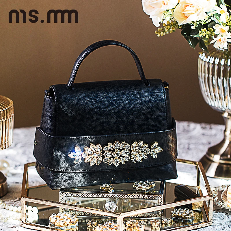 Ms. MM сумка из натуральной кожи с кристаллами роскошные сумки женские