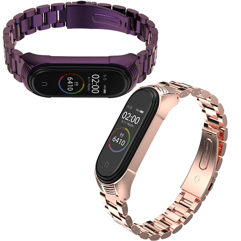 Миланский ремешок для xiaomi Mi Band 4 correa mi band 3 смарт браслет в стиле TF металлический