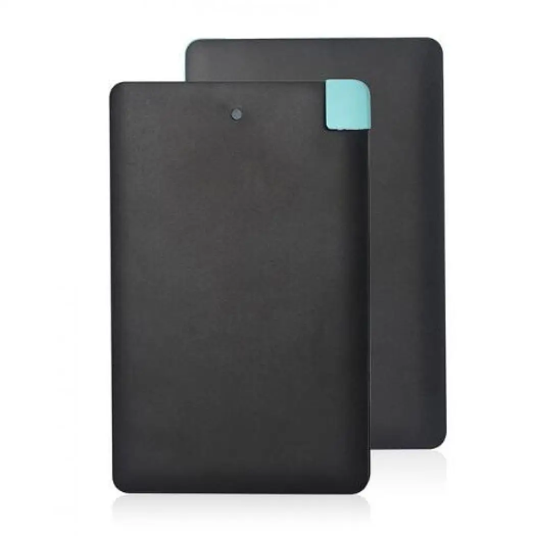 Мини Портативный внешний аккумулятор чехол черный белый один USB с для проводов