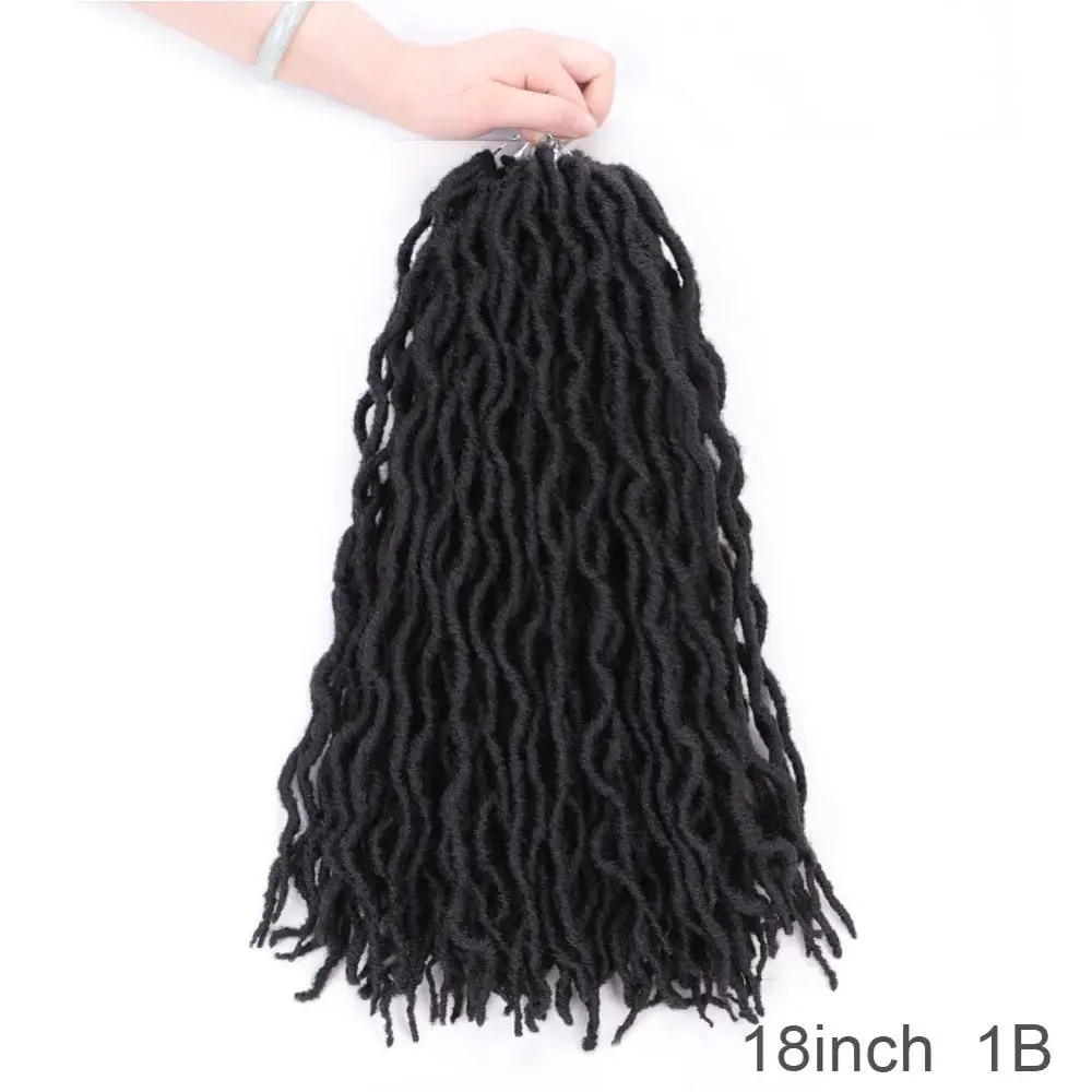 12/18 дюймов crochte косы короткие Faux locs Curly мягких волос синтетические волосы для оплетки удлинитель накладки из натуральных волос для любого Для женщин - Цвет: T1B/613