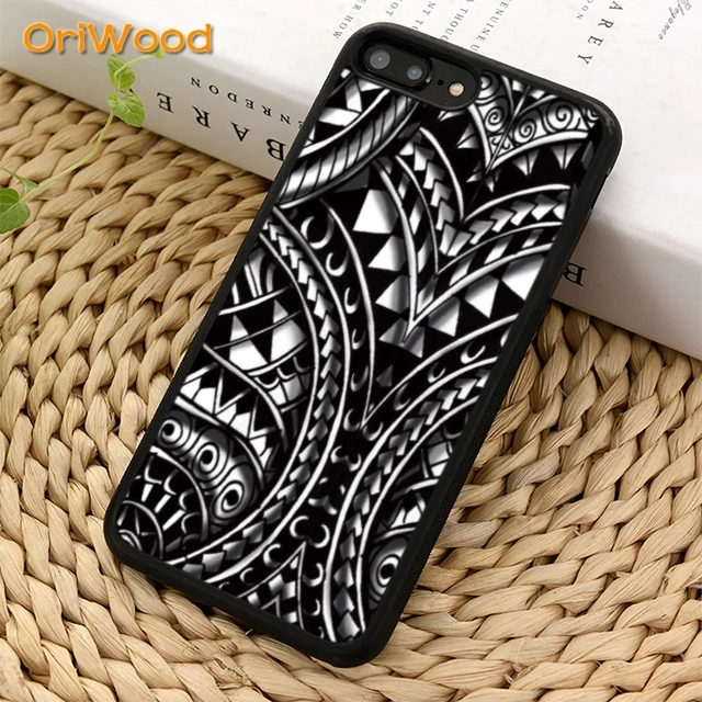 Oriwood Maori полинезийский самоанский Племенной чехол для телефона iPhone 5 6 6s 7 8 plus 11 12 pro