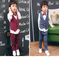 2020 talloly childrens childrens autumn clothes new korean childrens suits three piece childrens shirt vest and trousers