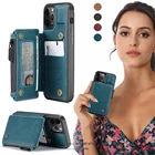 Кожаный чехол-кошелек для iPhone 12 Mini 12 11 Pro XS Max SE 2020 8 7 Plus, кошелек на молнии, чехол с отделением для карт, чехлы для телефонов