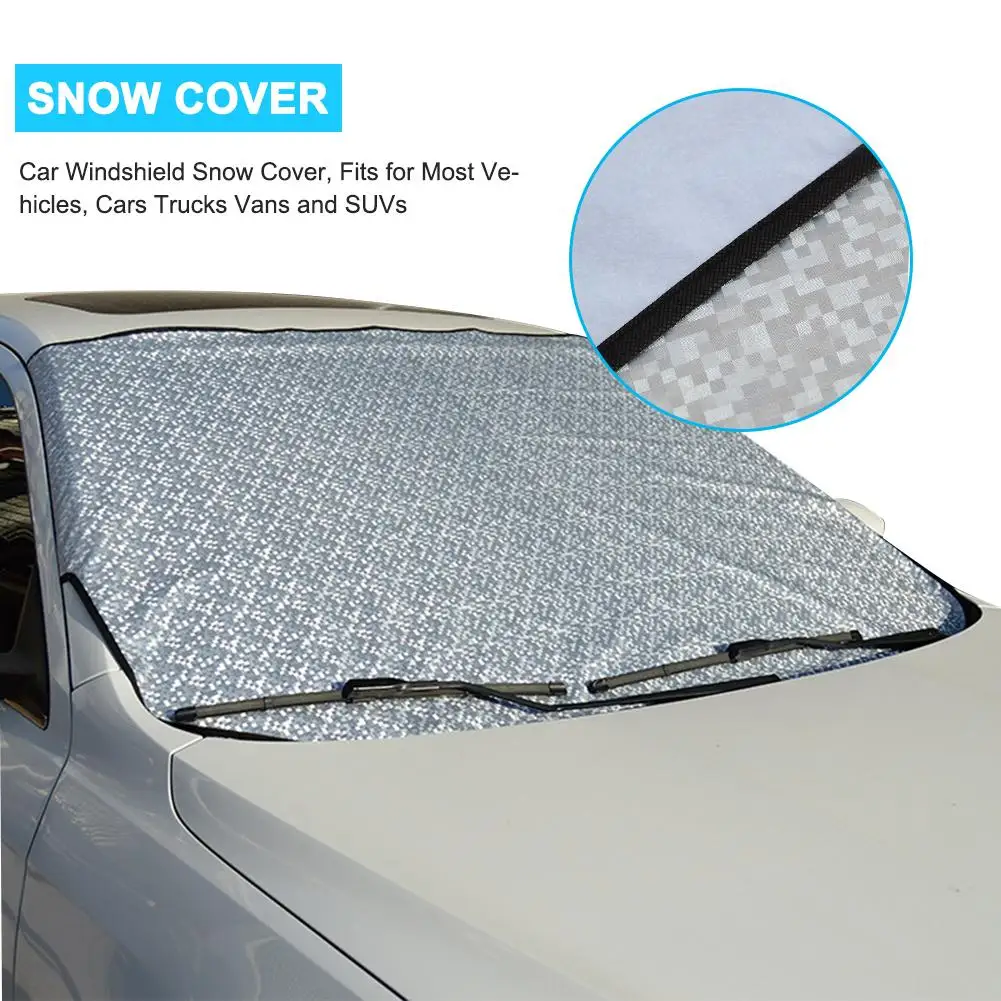 

Car Windshield Snow Cover Wipers From Weatherproof Rain Sun Frost Fits For Most Vehicles Cars Trucks Van And SUVs Car Accessory