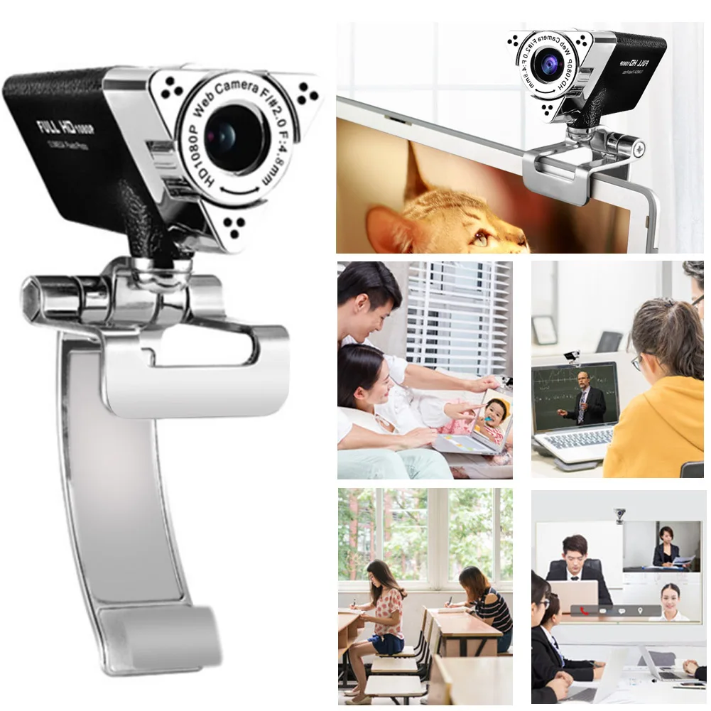 

HD1080P Drive-free Noise Reduction Computer Camera with Built-in Microphone Webcam B88