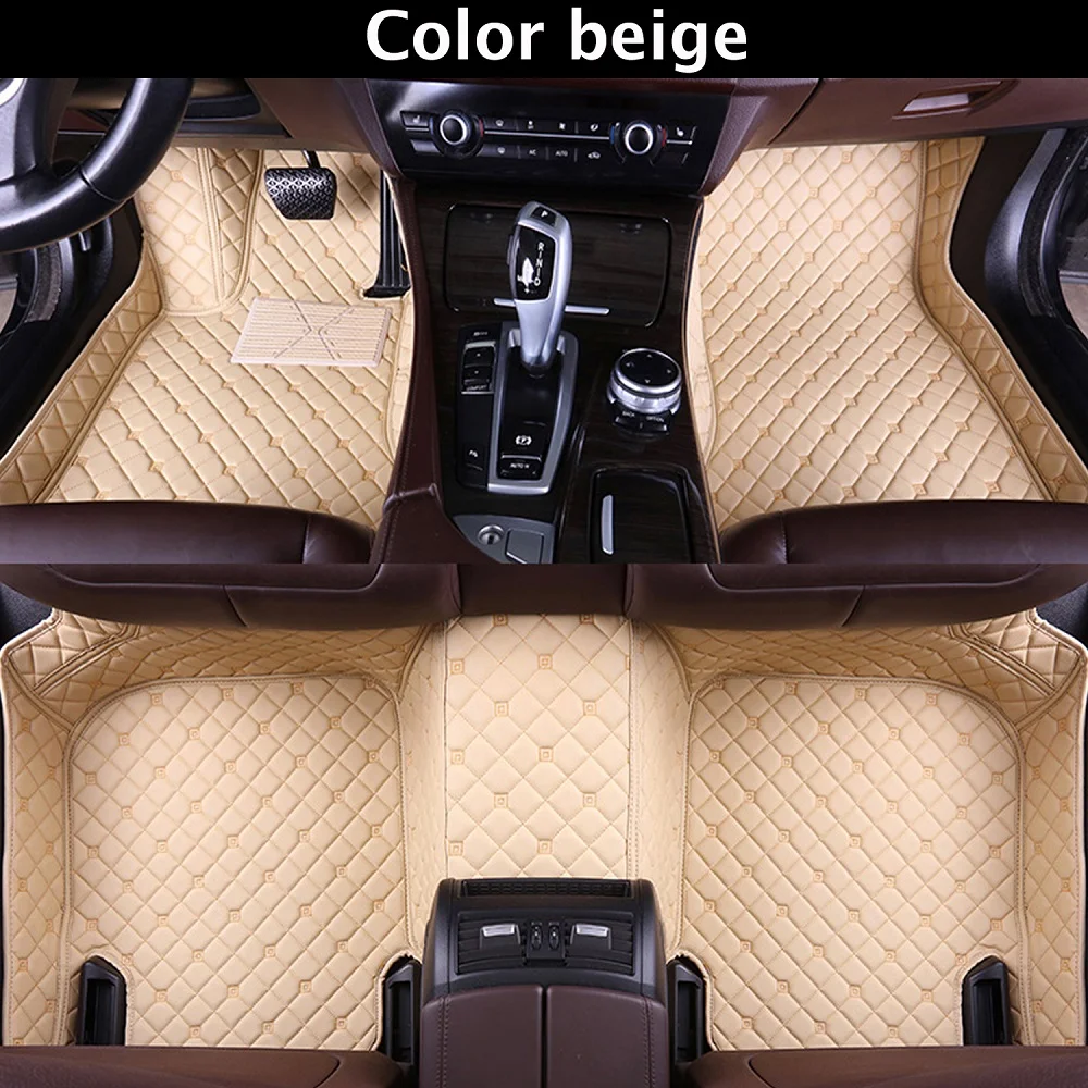 Custom car floor mats for JEEP Grand Cherokee SRT Compass Renegade Comma Waterproof leather Anti-slip carpet | Автомобили и