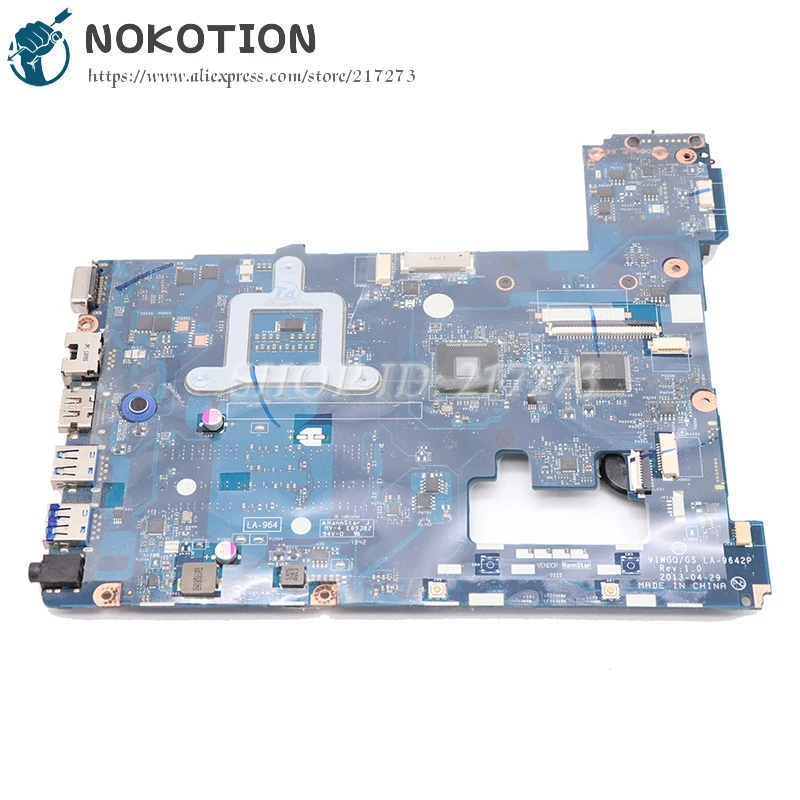 NOKOTION новая материнская плата для ноутбука Lenovo Ideapad G510 11S90003691 VIWGQ /GS LA-9642P UMA DDR3 |