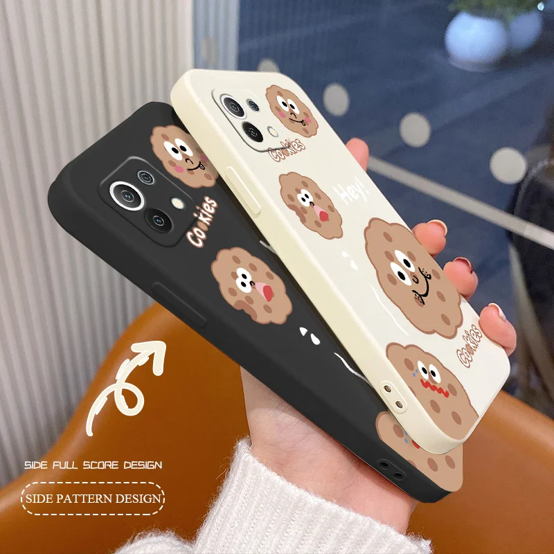 

Cookies Silicone Phone Case For Xiaomi Mi11 lite Ultra 11i 10T 9T Pro Lite 10 10S 9 8 lite Pro Poco F2 X2 F3 Pro Soft Back Cover
