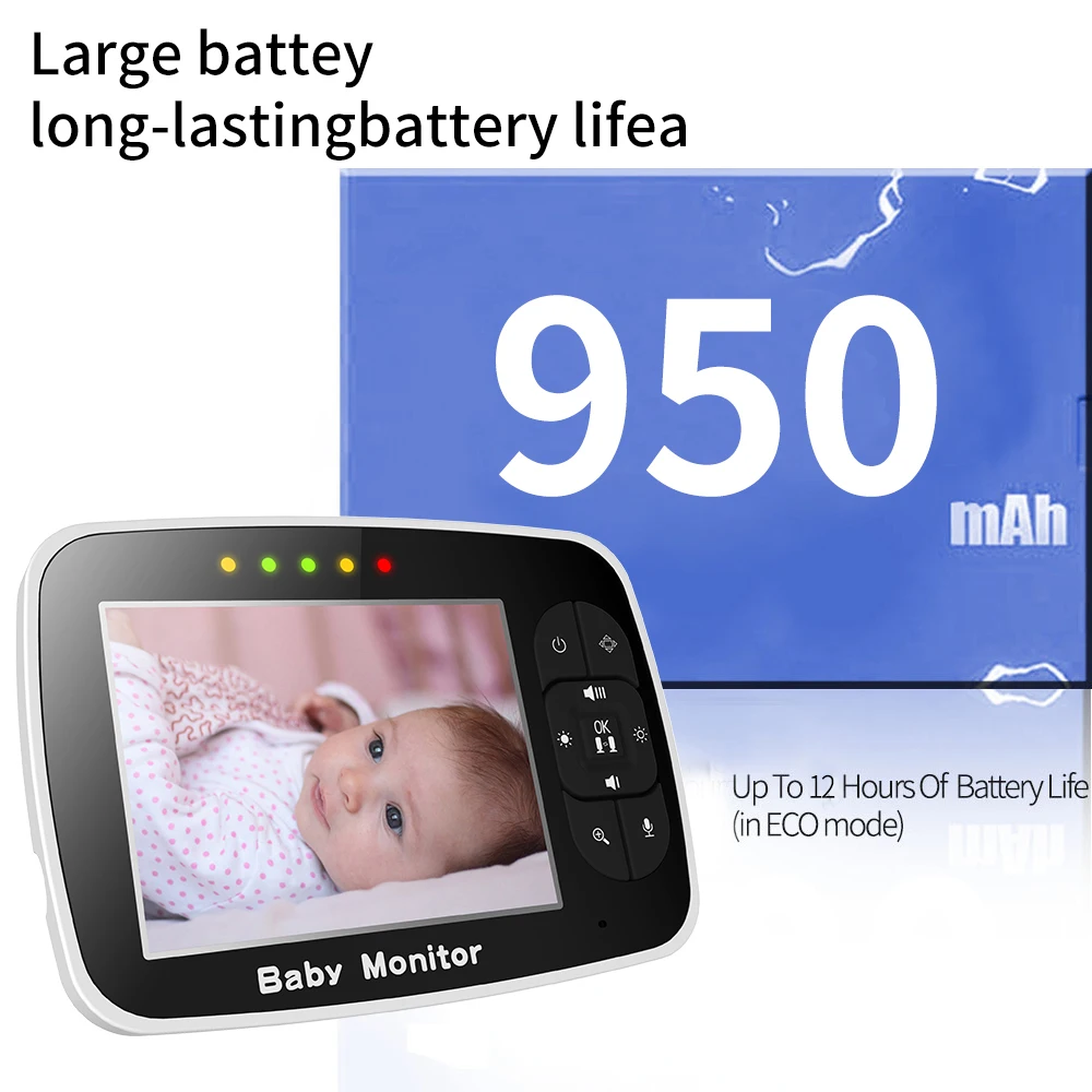 Видеоняня с камерой и аудио | Поддержка ночного видения вызова комнатной