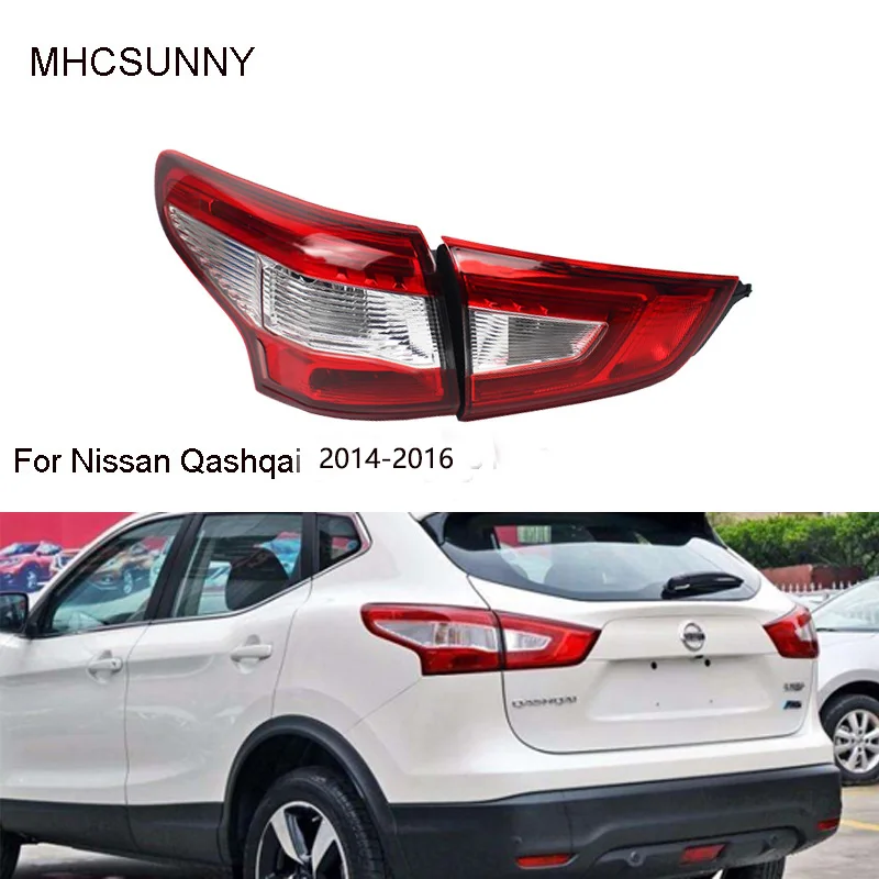Хвост светильник лампа стоп-сигнал для Nissan Qashqai 2014-2016 внешний ВНУТРЕННИЙ Задний