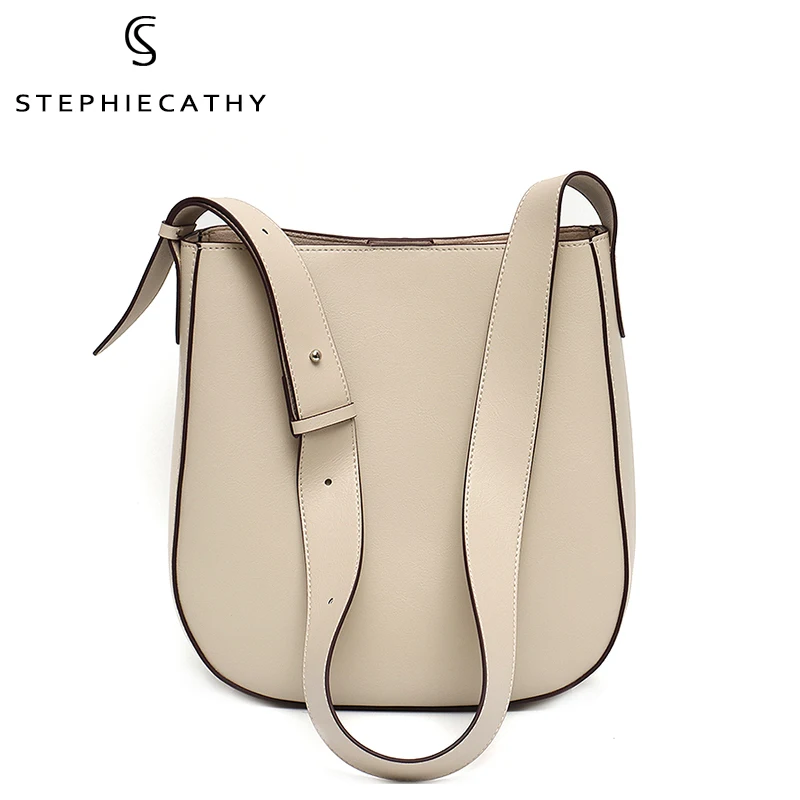 SC Повседневный стиль натуральная кожа женская сумка через плечо одноцветная