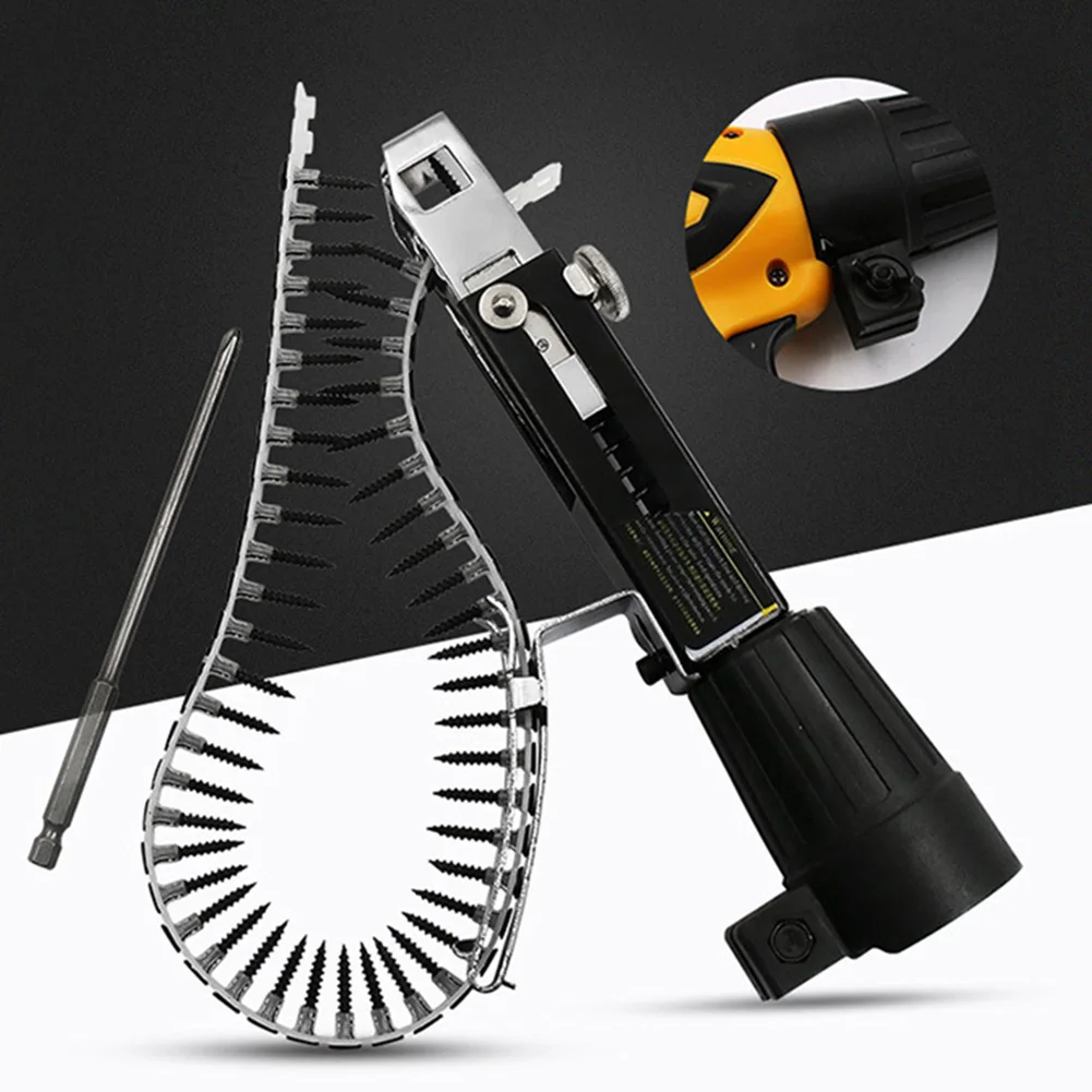 Винтовая цепочка для ногтей с 50 шт винтами цепного пистолета