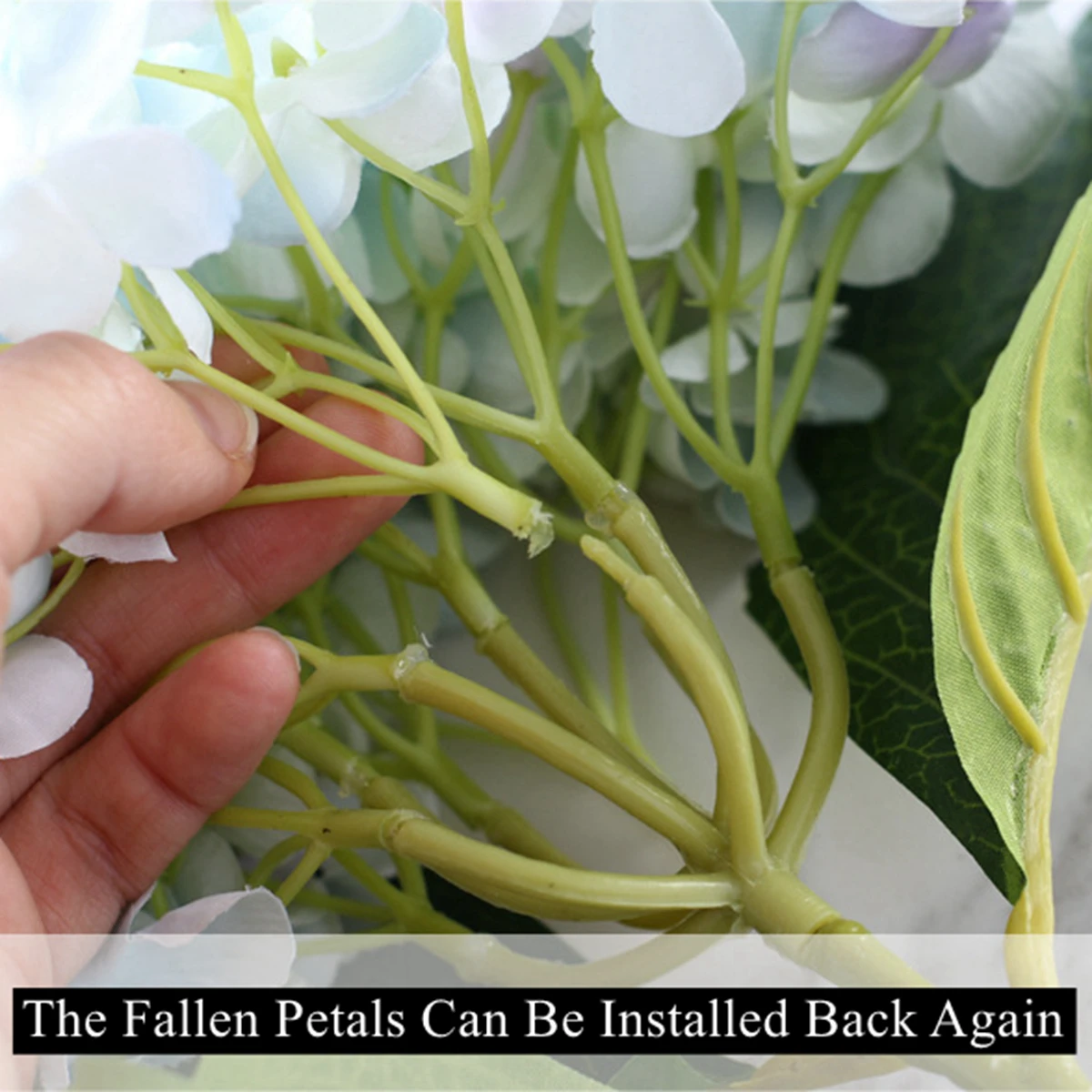 Zerolife розовый синий белый искусственные цветы гортензии Свадебный букет для