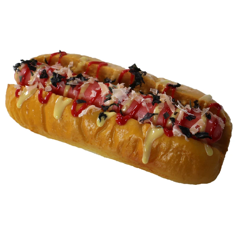 Имитация булочки хот дог модели пластиковых продуктов реквизит поддельные доги