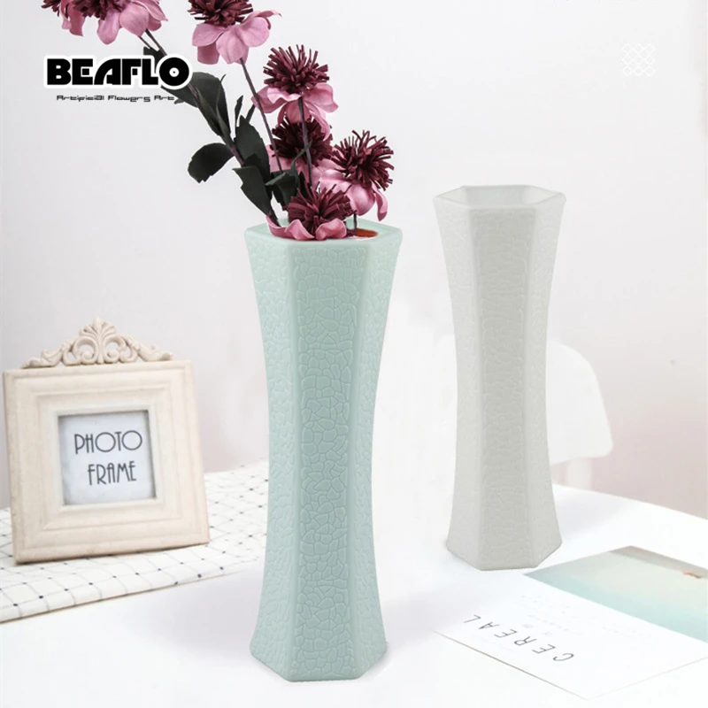 Модерн Ваза для цветов декорация дома имитация керамики столик аранжировка пластиковые вазы для цветов северный декор E0019.