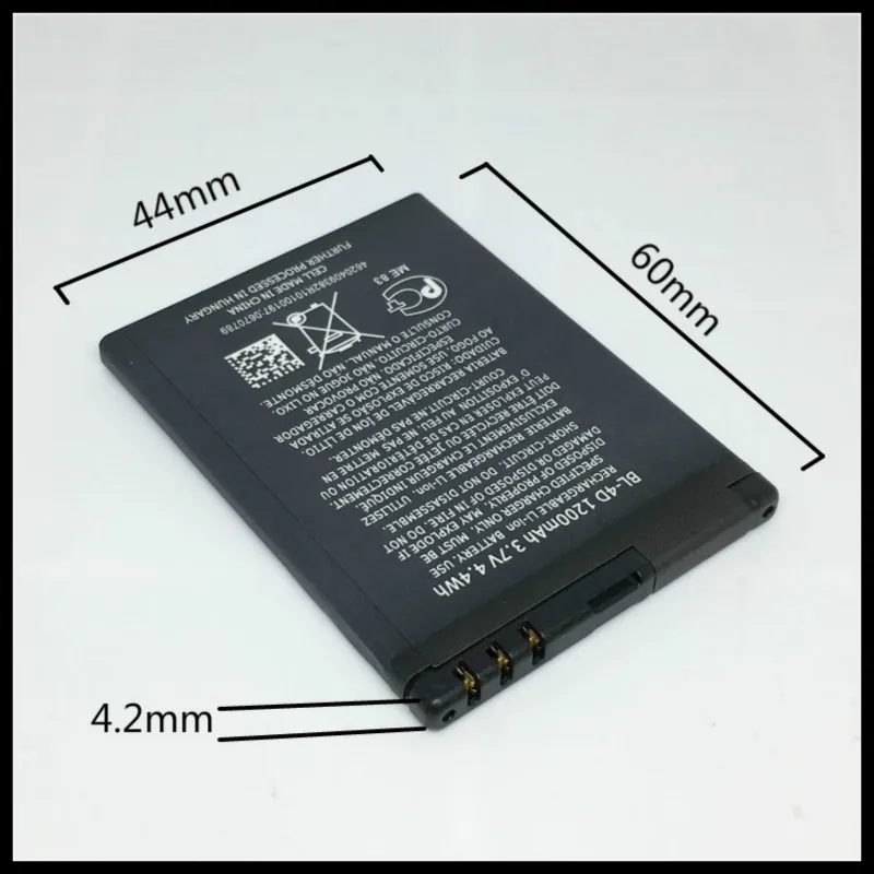Оригинальная батарея VICS BL-4D мобильный телефон для NOKIA N97mini N8 E5 E7 702T T7-00 T7 N5 808