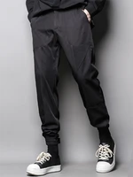 mens casual pants sports pants pencil pants spring and autumn new dark personality cut fashion hairdresser slim pants