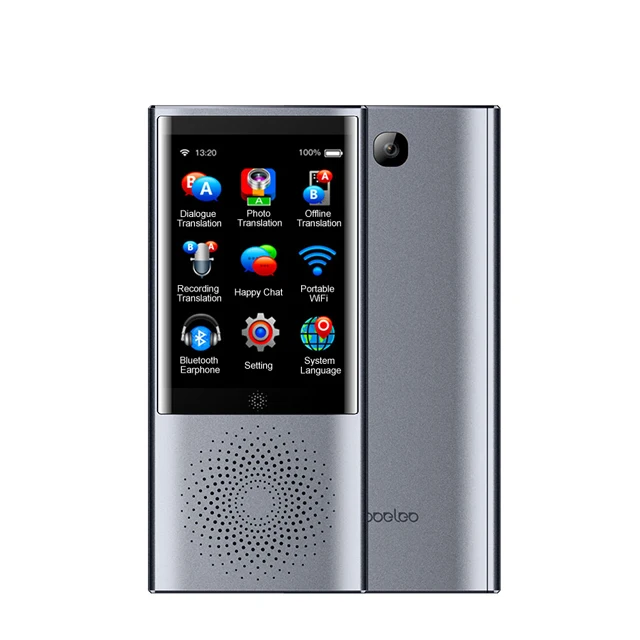 Gray Boeleo smart AI global translator voice instant портативный vidro bateria несколько языков multilingue de voyage de voz одновременное - Цвет: Gray