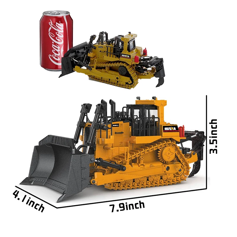 

Crawler Bulldozer Model Alloy Diecast 1:50 Tracked Engineering Track Car High Simulation Collection Metal Toys For Boys Kid Gift