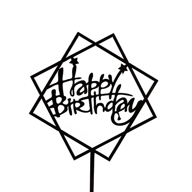 Подарочная карточка для торта на день рождения несколько стилей|Товары