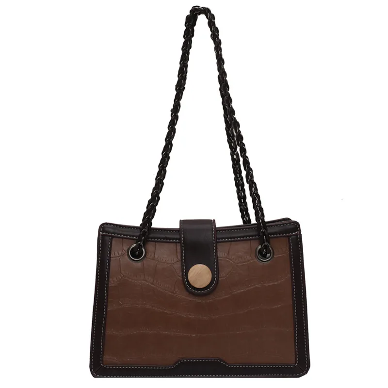 

Stone Pattern PU Leather Crossbody Bags for Women 2021 Small Shoulder Handbags Female Trend Women's Branded Vintage Hand Bag