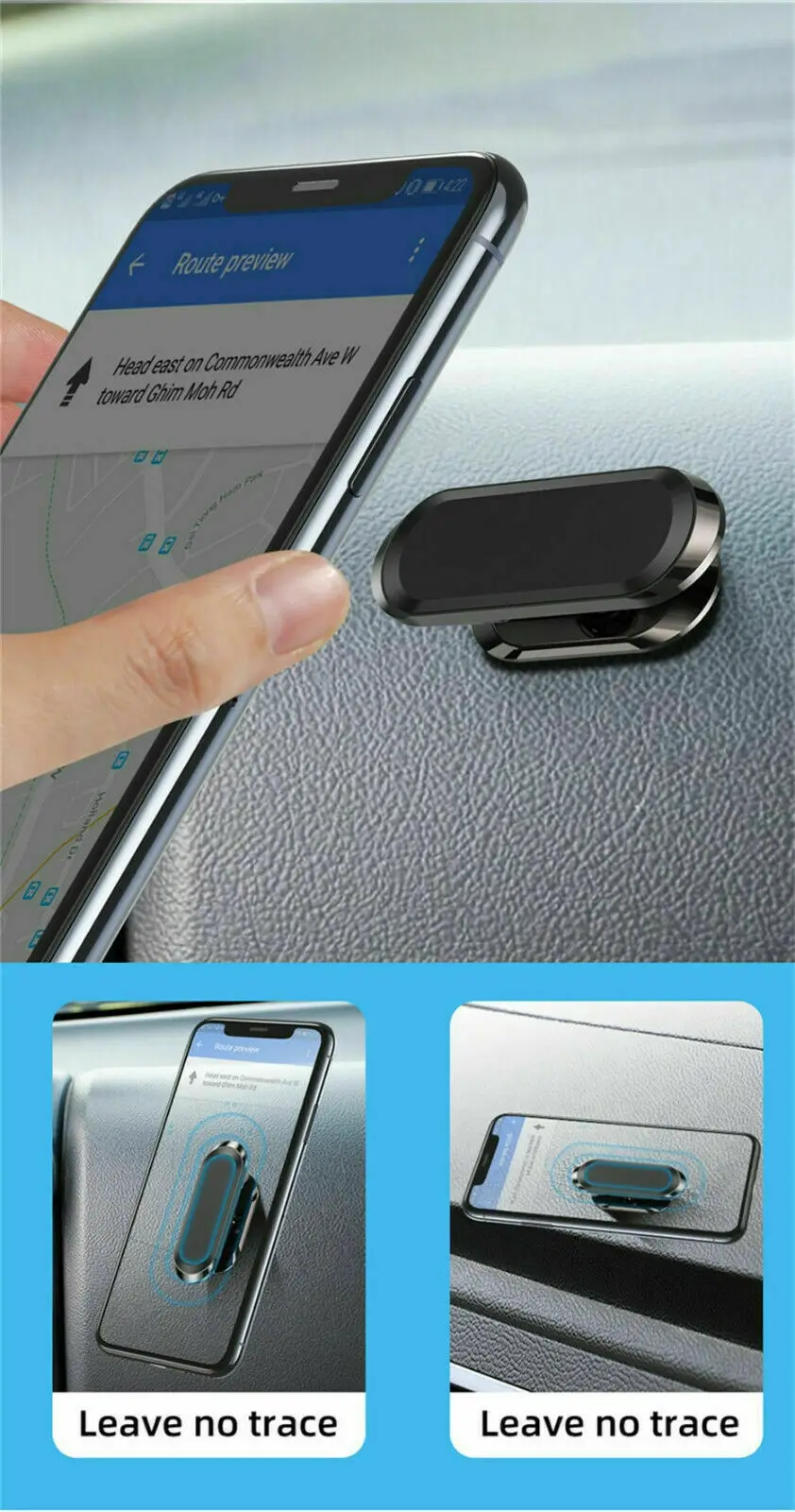 

NEW Magnetic in Car Phone Holder Mount for iPhone Samsung Rotating 360