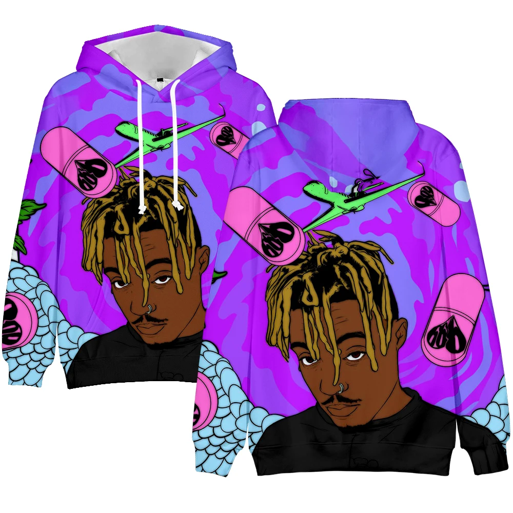 

Cool Juice WRLD 3D Hoodies Loose Vintage Hip Hop Kpop Hoody Men Women Autumn Winter Pullovers RIP Sweatshirts Ulzzang Coats