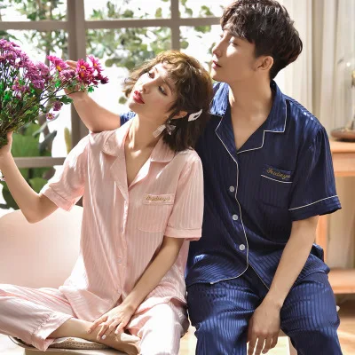 Роскошный Пижамный костюм атласные шелковые пижамные комплекты одежда для сна