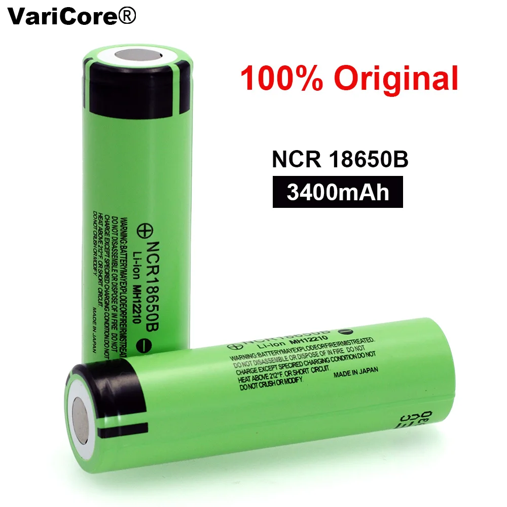 aliexpress.com - 100% New Original NCR18650B 3.7 v 3400mah 18650 Lithium Rechargeable Battery For Flashlight batteries