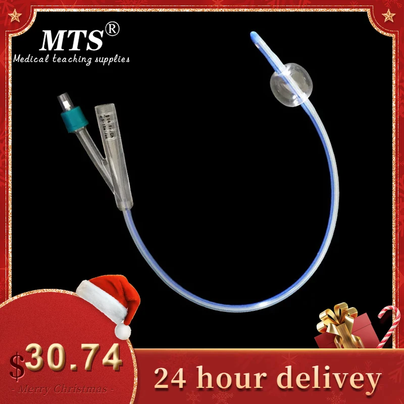 medical silicone Foley catheter Urology male and famale 2way urinary catheter Clinical teaching  traumatic pistol