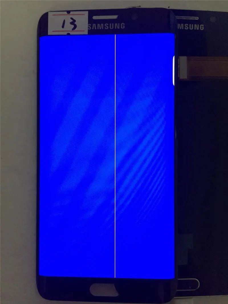 NO.13 Blue 5,5 ''AMOLED lcd для SAMSUNG Galaxy s6 edge Plus G928 G928F сенсорный экран дигитайзер дисплей с линейкой - Цвет: NO.13 Blue