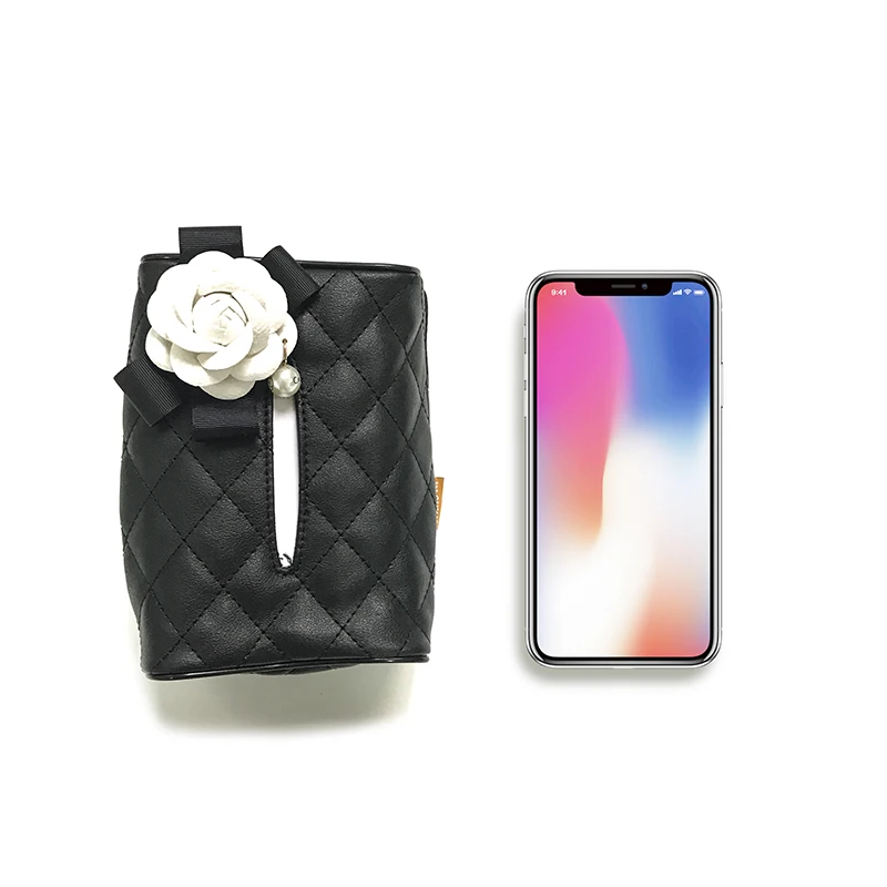 1 шт. жемчужный цветок камелии заднем сиденье автомобиля подвесная коробка из