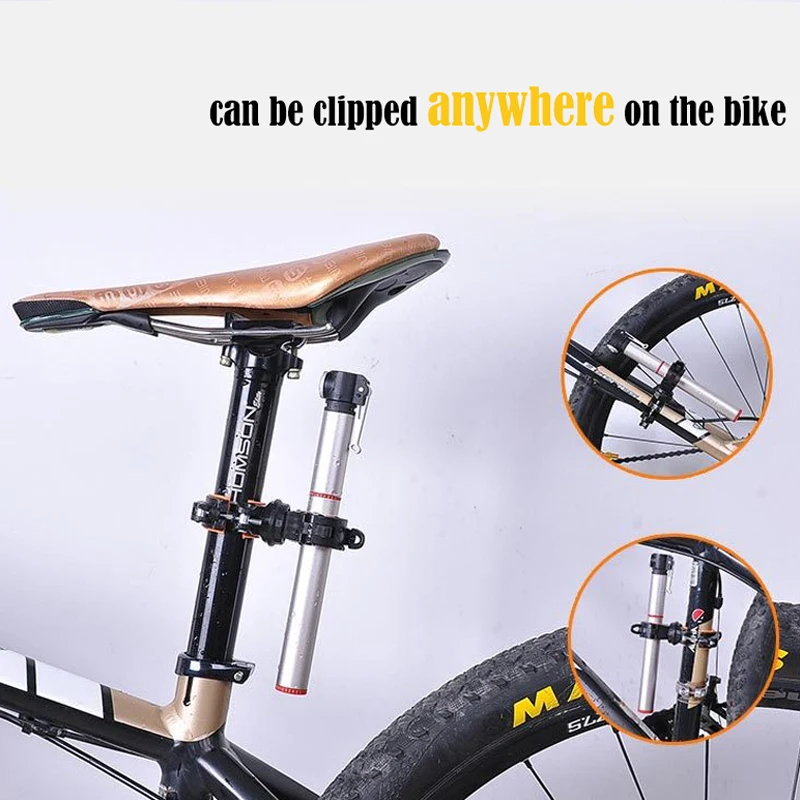 

Bicycle Light Bracket Bike Lamp Holder LED Torch Headlight Flashlight Clip Bike Handlebar Pump Stand Mount 360 Degree Rotating