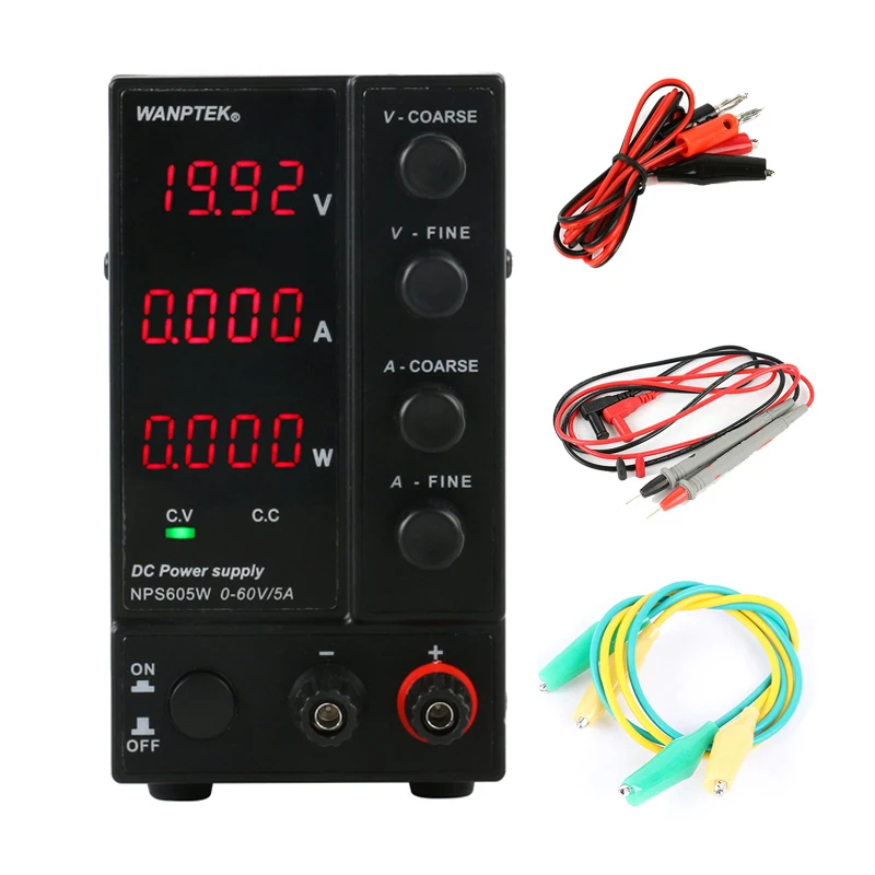 605W 0.01V 0.001A NPS306W/3010 W/605 W/1203 W Регулируемый 30 V/60 V/120 V 3A 5A 6A 10A Регулируемый лабораторный импульсный источник питания постоянного тока 0,1 V/0.01A/0,01 W - Цвет: 605W 0.01V 0.001A
