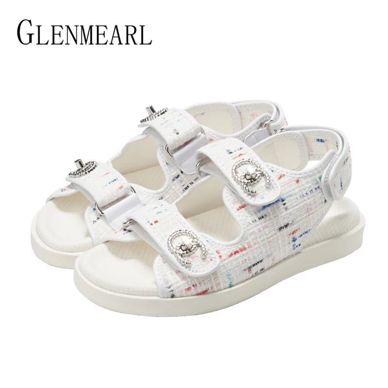 Летние женские босоножки Женская обувь Босоножки на платформе Белые модные